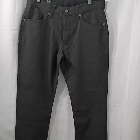 Urban Star Men's Strech Relaxed Fit Strainght Leg Black Jeans Size 34 X 29 - Picture 2 of 10